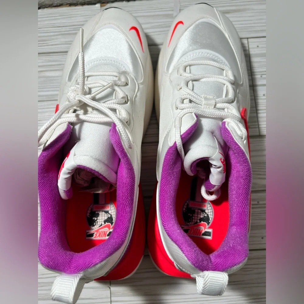 Nike Air Max Verona women’s sneaker shoe white crimson size‎ 12 CZ6156-100